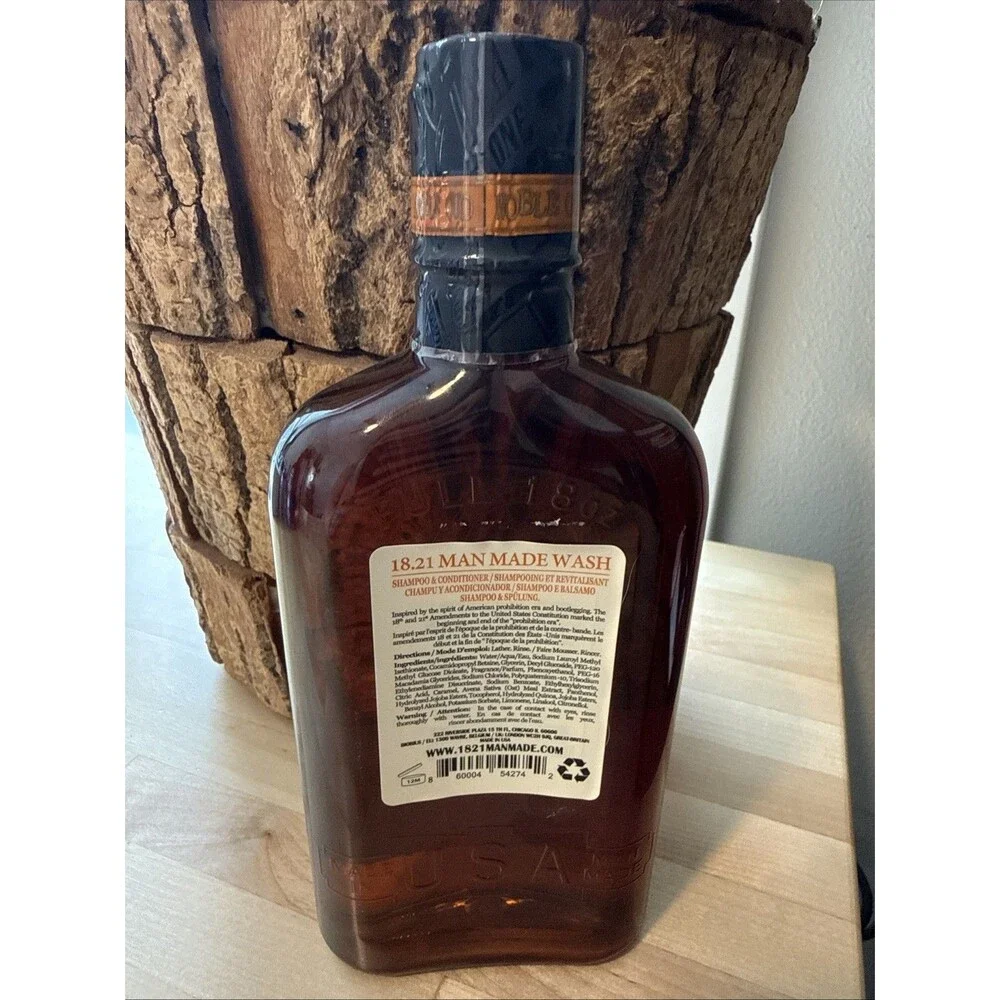 18.21 MAN MADE WASH NOBLE OUD 18 OZ CLEAN AND CONDITION FROM HEAD TO TOE #WSH18N